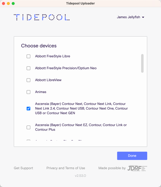 Uploading your Ascensia (Bayer) Contour Next Meter – Tidepool