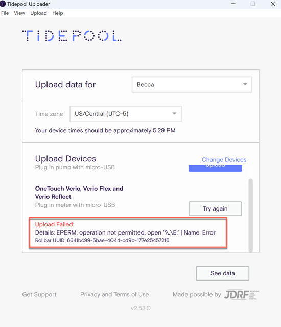 Troubleshooting Verio/Verio Flex/Verio Reflect Meter Upload