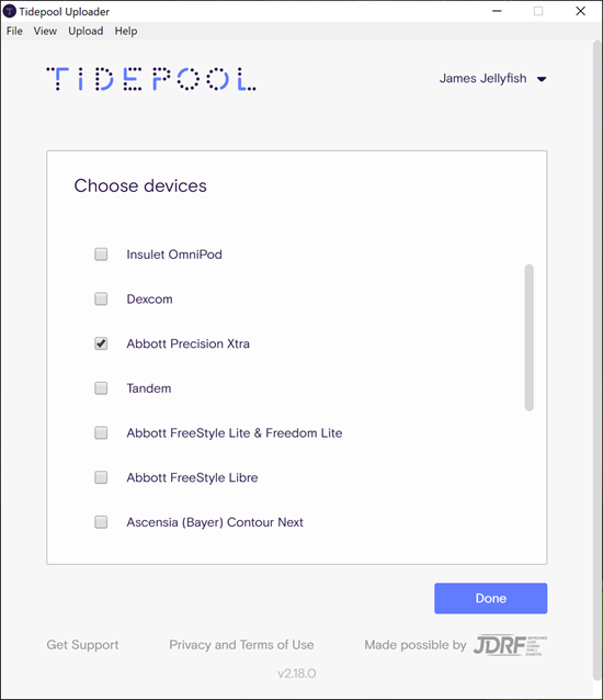 Uploading your Abbott Precision Xtra Meter – Tidepool