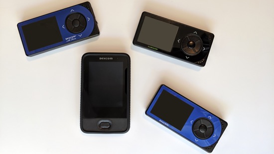 Various Dexcom receivers