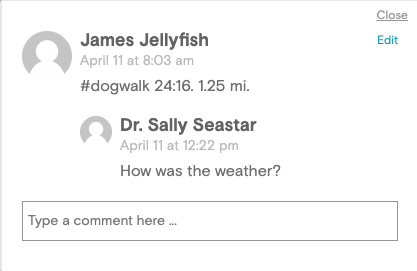 Note details and a comment from diabetes care team member.