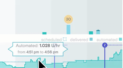 Animation showing mouse hover over E for Exercise or Z for sleep modes.